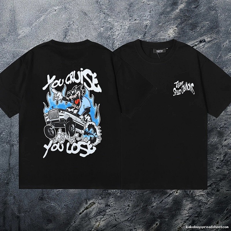 Trapstar Relaxed Keys graphic T-shirt Black White Key with Versatile Design