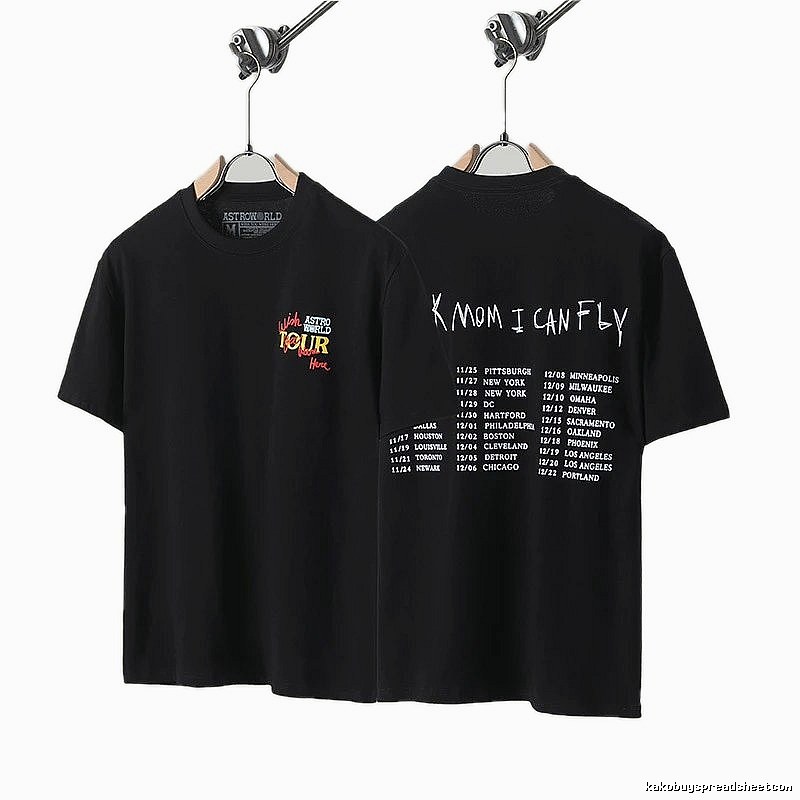 Travis Scott Tour Street Style Black T-Shirt