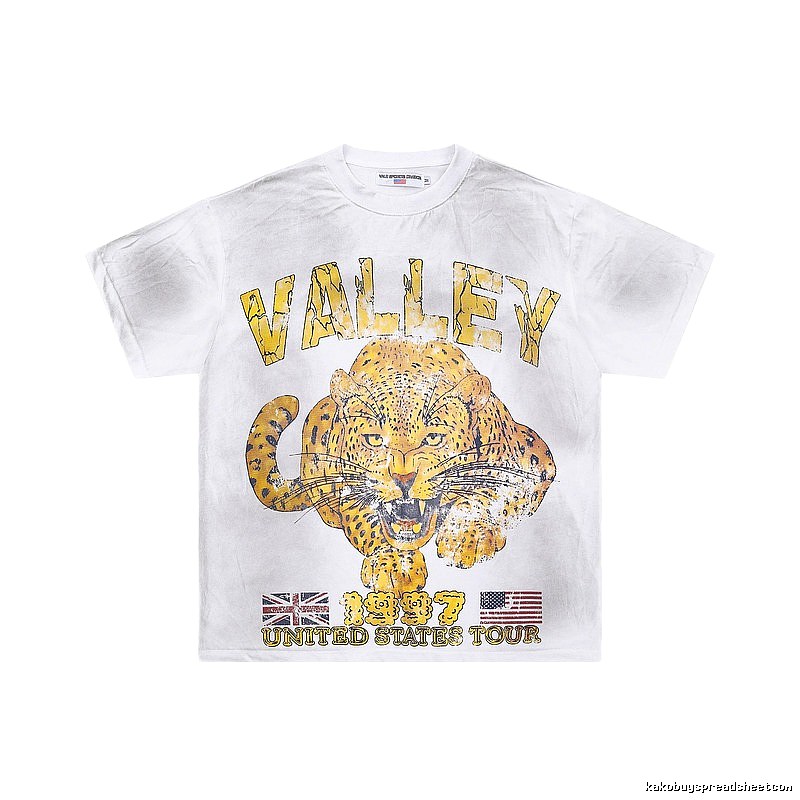Valley American Vintage Cheetah Print White T-Shirt