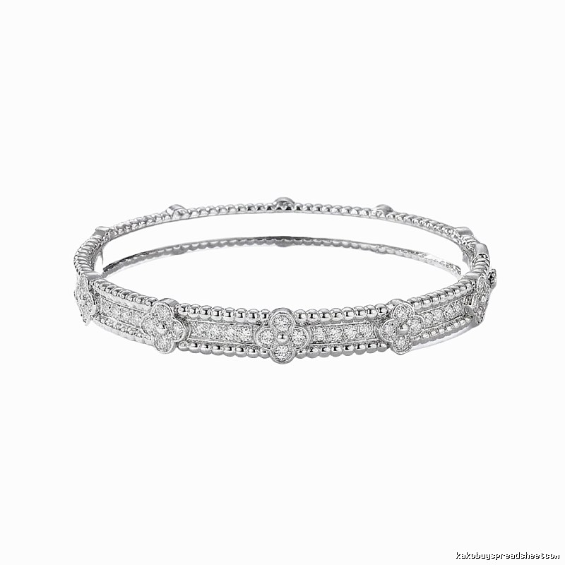 Van Cleef & Arpels Four-leaf Clover Silver Bracelet