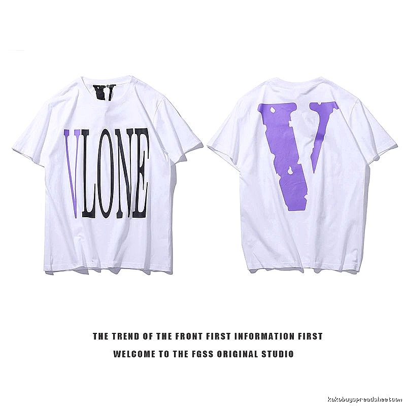 Vlone Compact Logo T-shirt Black Purple Vlone for Smart Casual Looks