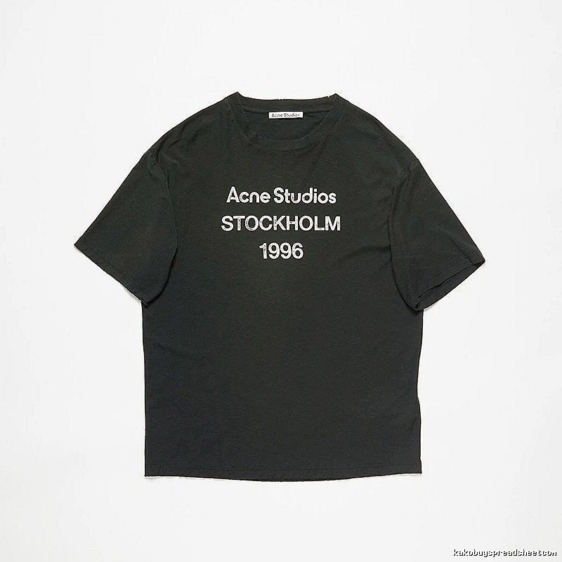 Acne Studios 2090-80 Black Style Ac908026 Stockholm Logo T-Shirt Daily Styling