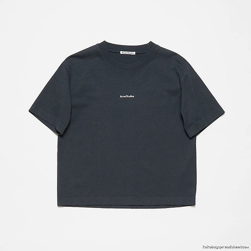 Acne Studios 2090-80 Black Style Ac908042 Stockholm Logo T-Shirt Logo Detail