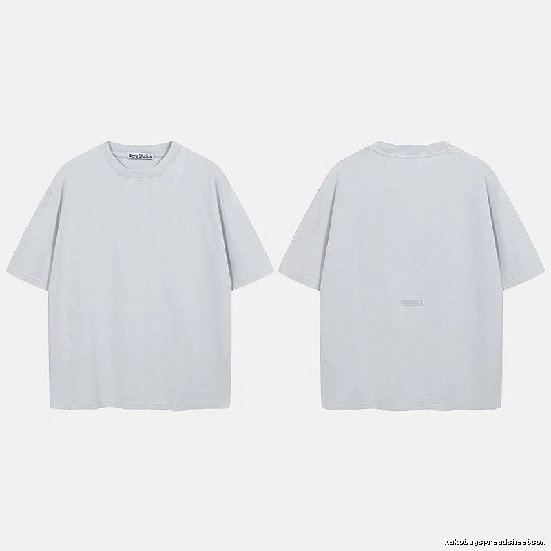 Acne Studios 2090-80 Blue Style Ac908040 Stockholm Logo T-Shirt Relaxed Styling