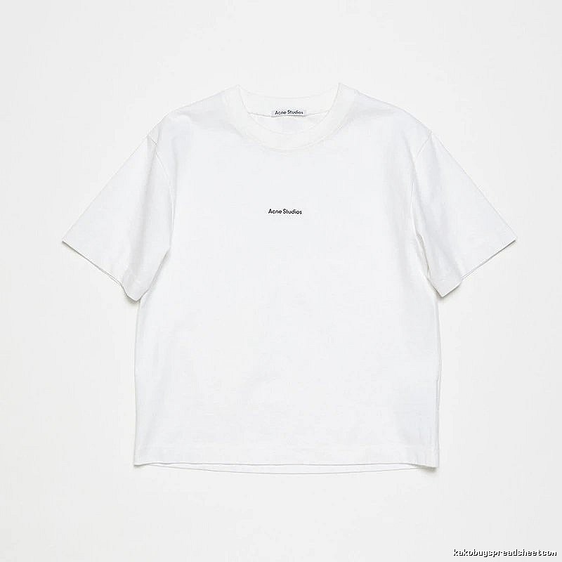 Acne Studios 2090-80 White Style Ac908042 Stockholm Logo T-Shirt Statement Graphic