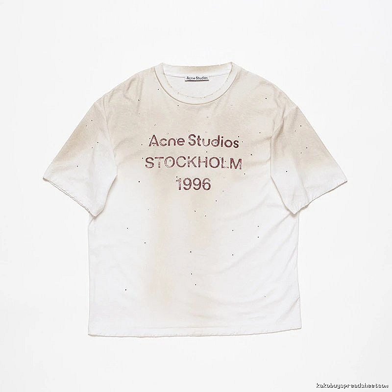 Acne Studios 2090-80 White Style Ac908056 Stockholm Logo T-Shirt Layered Outfit
