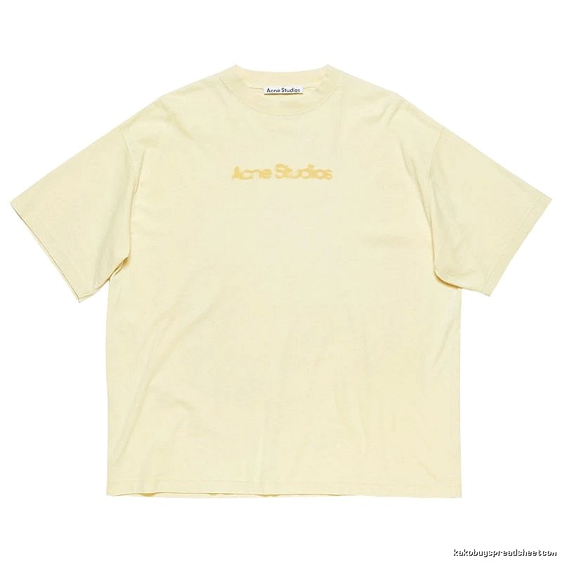Acne Studios 2090-80 Yellow Style Ac908039 Stockholm Logo T-Shirt Everyday Rotation