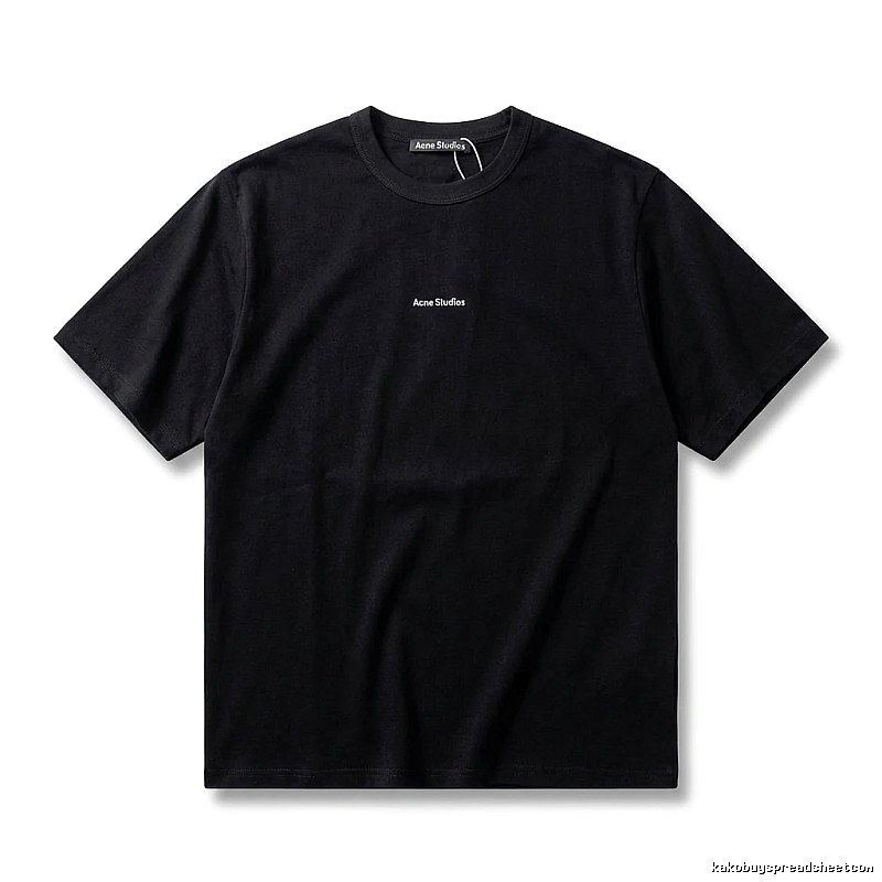 Acne Studios minimalist style black T-shirt