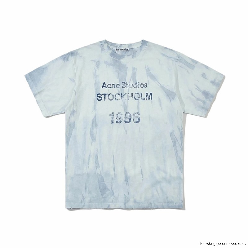 Acne Studios Tie - Dye Style White T - Shirt