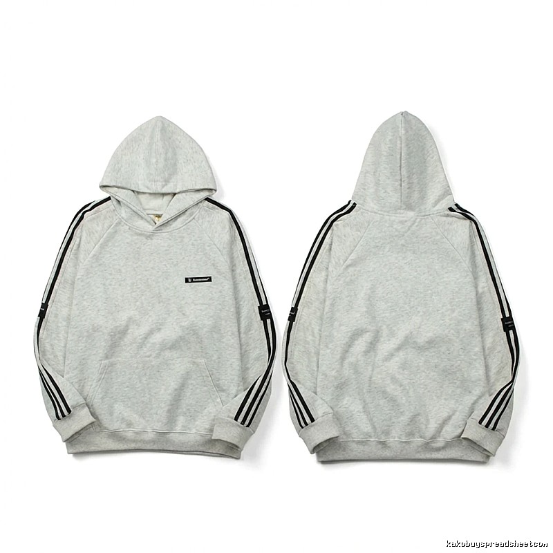 Adidas simple style gray and white hoodie