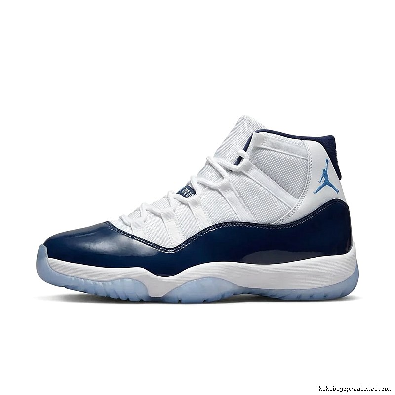 Air Jordan 11 Fashion White-Blue Sneakers