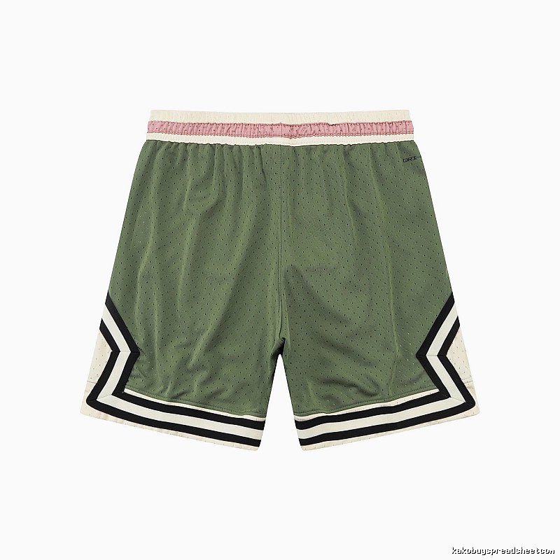 AJ retro-style green shorts