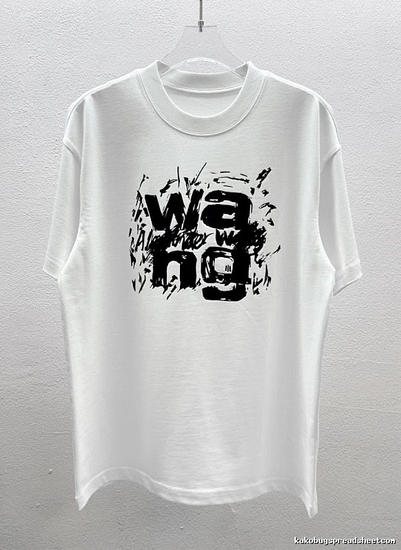 Alexander Wang Graffiti Street Style White T-Shirt