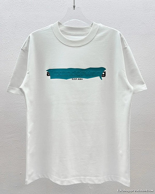 Alexander Wang Letter-Printed Streetwear White T-Shirt