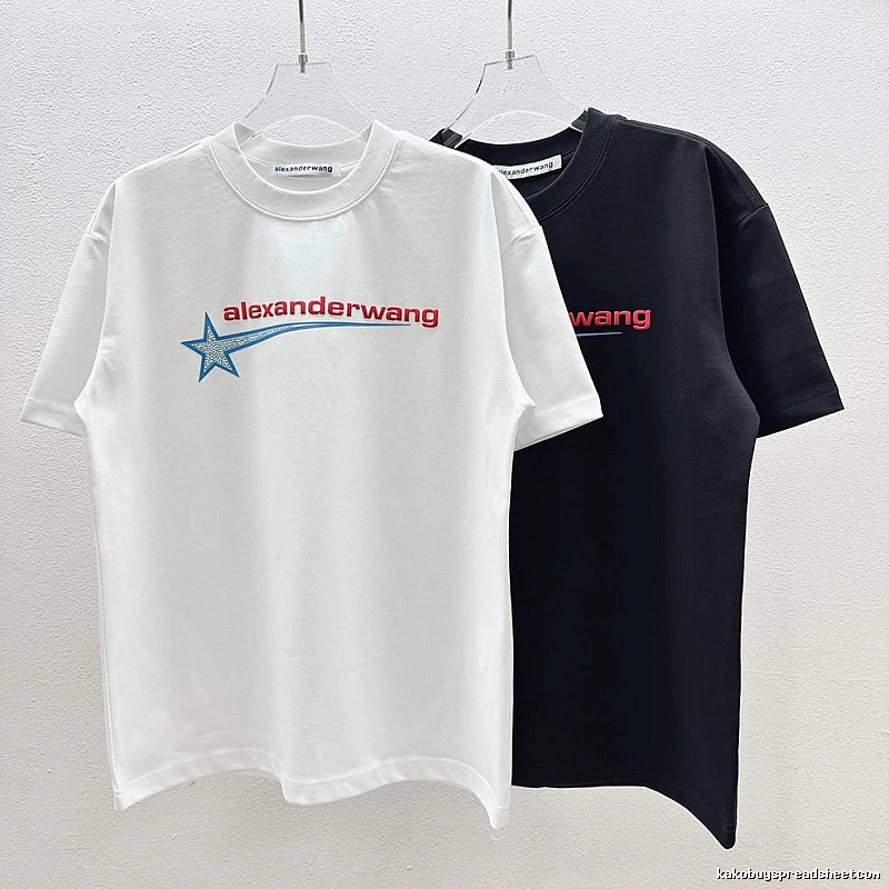 Alexander Wang Meteor Print Street Style White T-Shirt