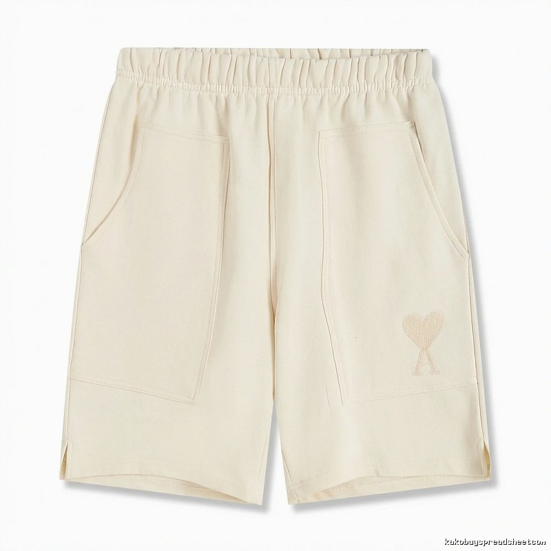 AMI Embroidered Love Casual Shorts