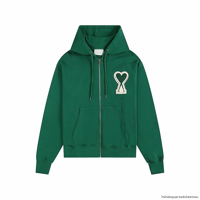 AMI Love Series Green Hoodie