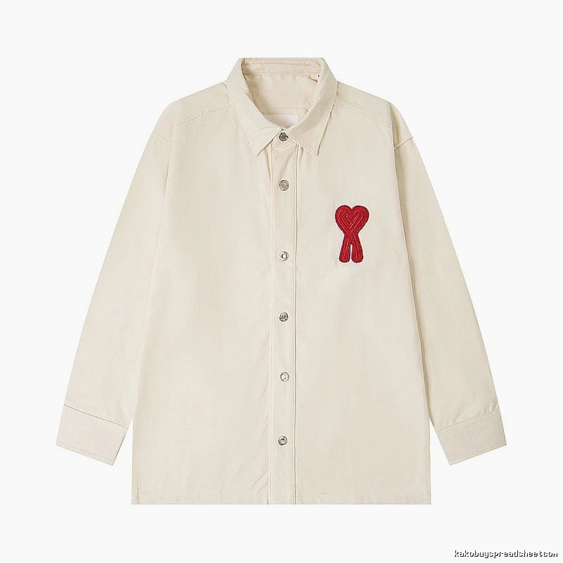 AMI Love Simple Style White Shirt