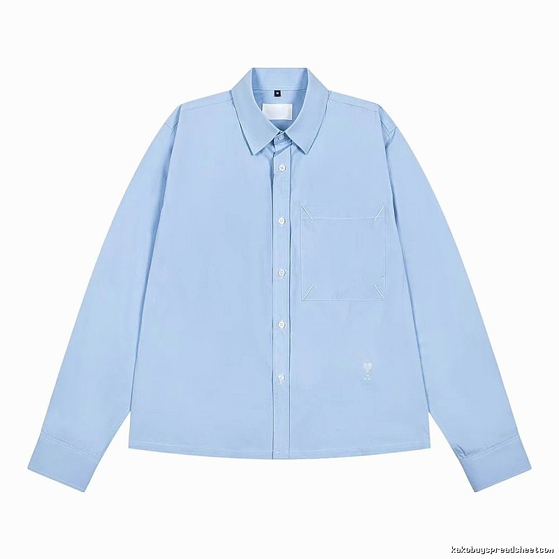 AMI minimalist style light blue shirt