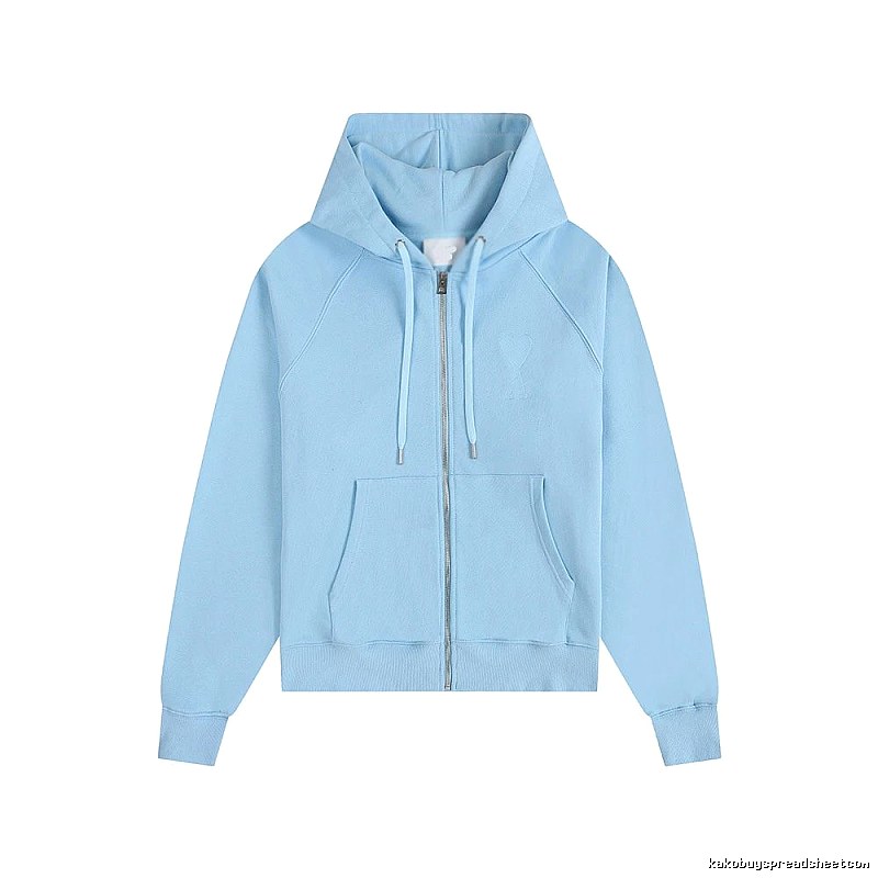 AMI minimalist style light blue sweatshirt