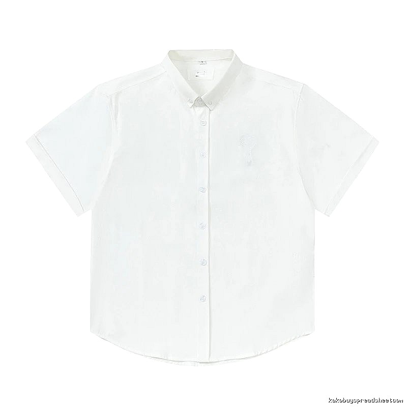 AMI Minimalist Style White Shirt