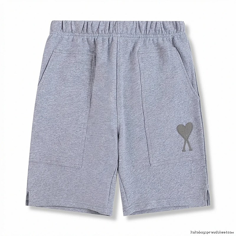 AMI pattern casual gray shorts