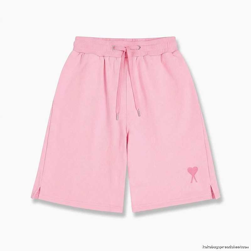 AMI pink shorts in a cute and casual style