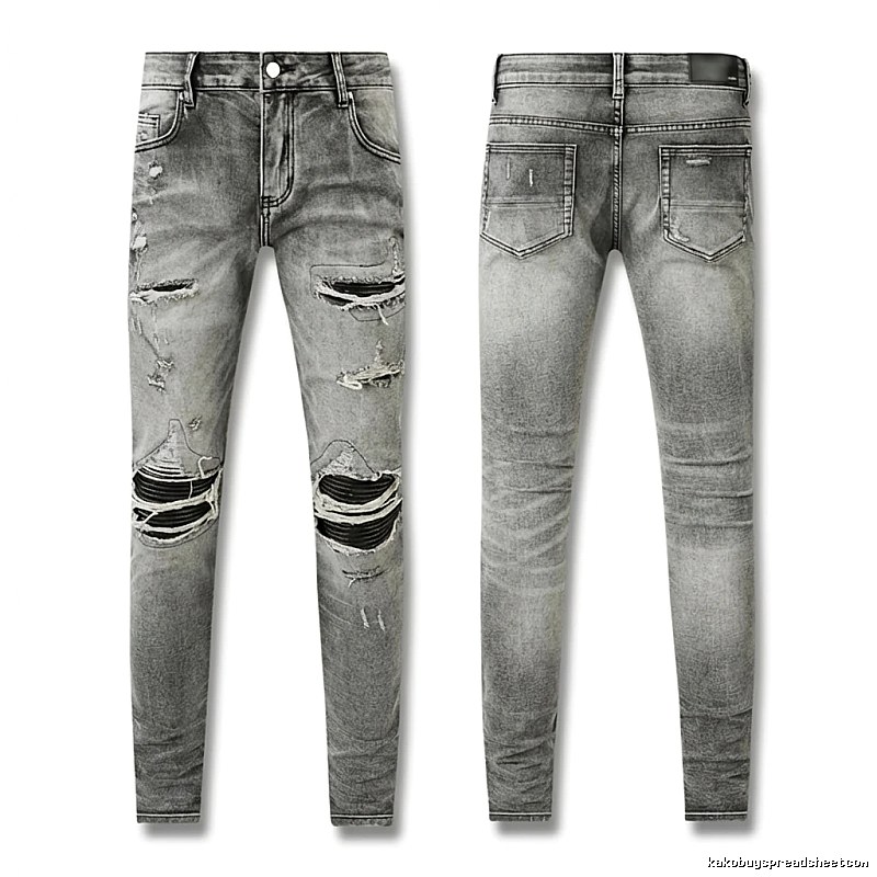 AMI Ripped Trendy Brand Jeans