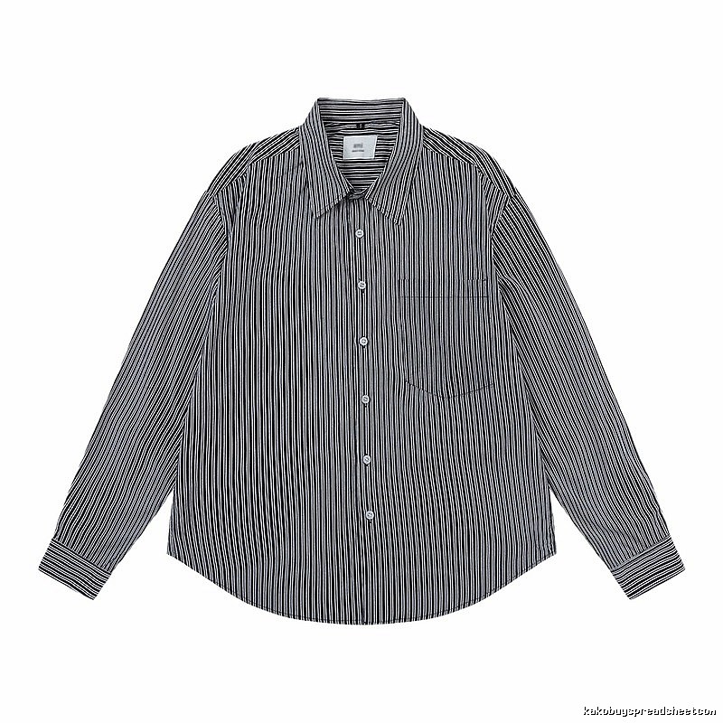 AMI Stripe Minimalist Style Shirt