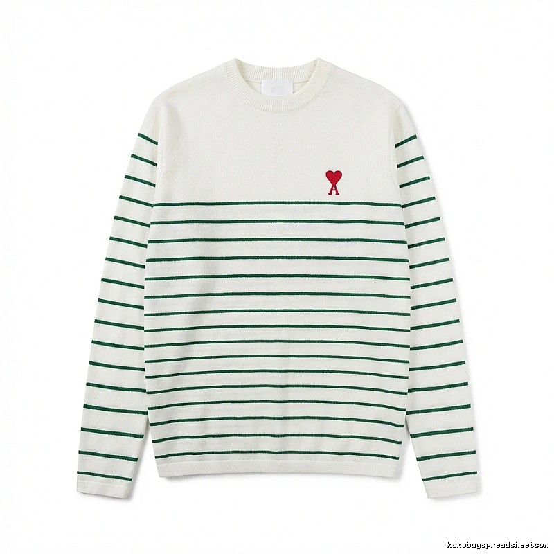 AMI striped white sweater