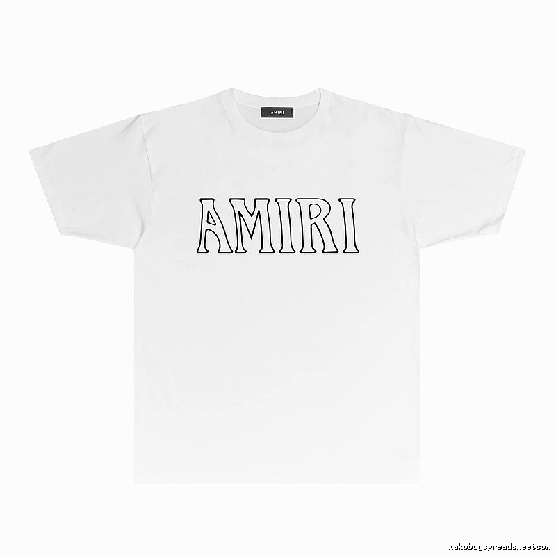 AMIRI Basic Style Simple White T-shirt