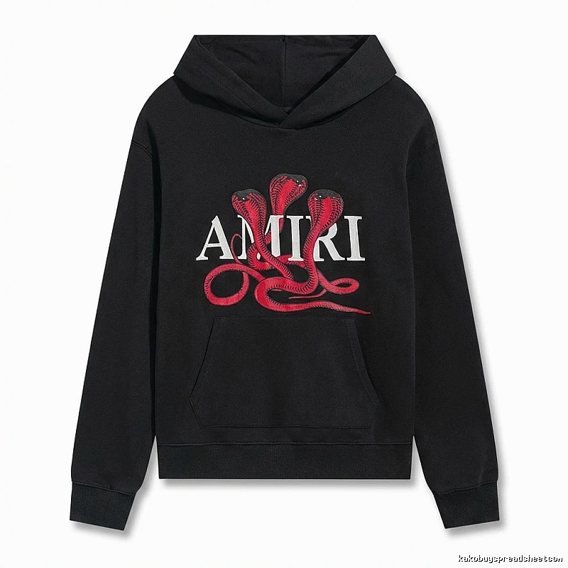 AMIRI black hoodie with snake print