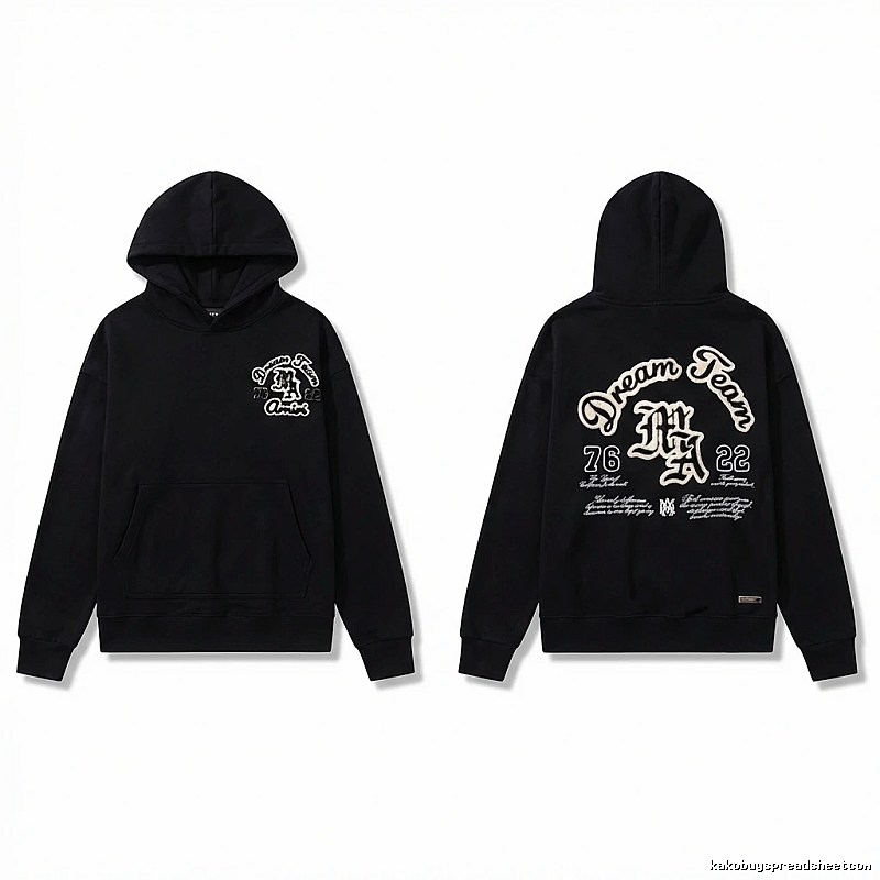AMIRI Black Retro Hoodie