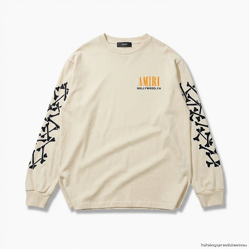 AMIRI Bone Print Casual Style Sweatshirt