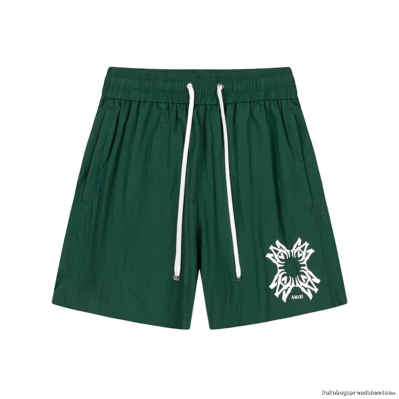 AMIRI casual style dark green shorts