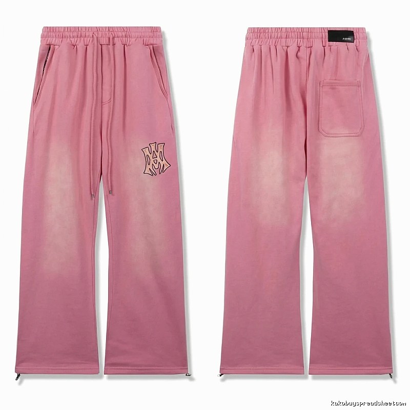 AMIRI casual style pink long trousers
