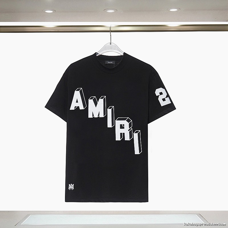 Amiri Compact Graphic T-shirt White Blue Amiri for Sport-Inspired Styling