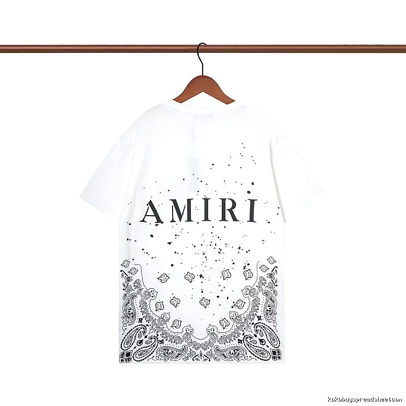 Amiri Gift Ready Graphic T-shirt White Blue Amiri with Standout Detail