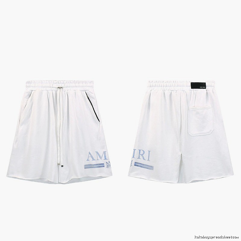 AMIRI Letter Print Street Style White Shorts