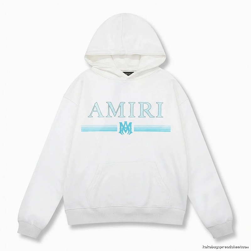AMIRI letter - printed white hoodie