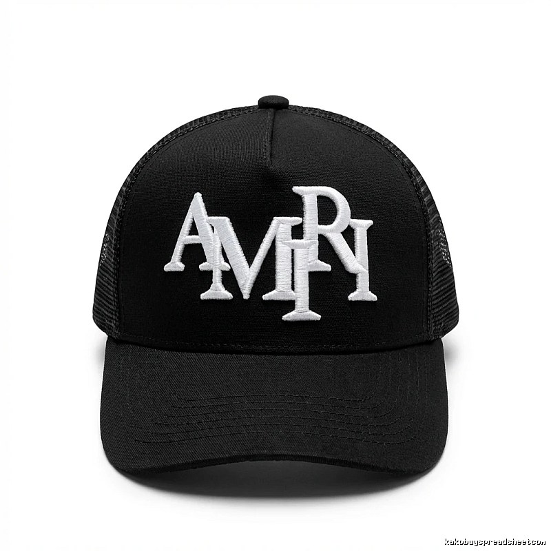 AMIRI letter-style black cap