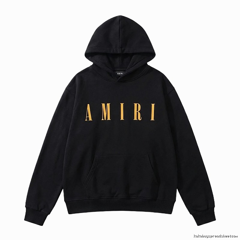 AMIRI letter-style black hoodie