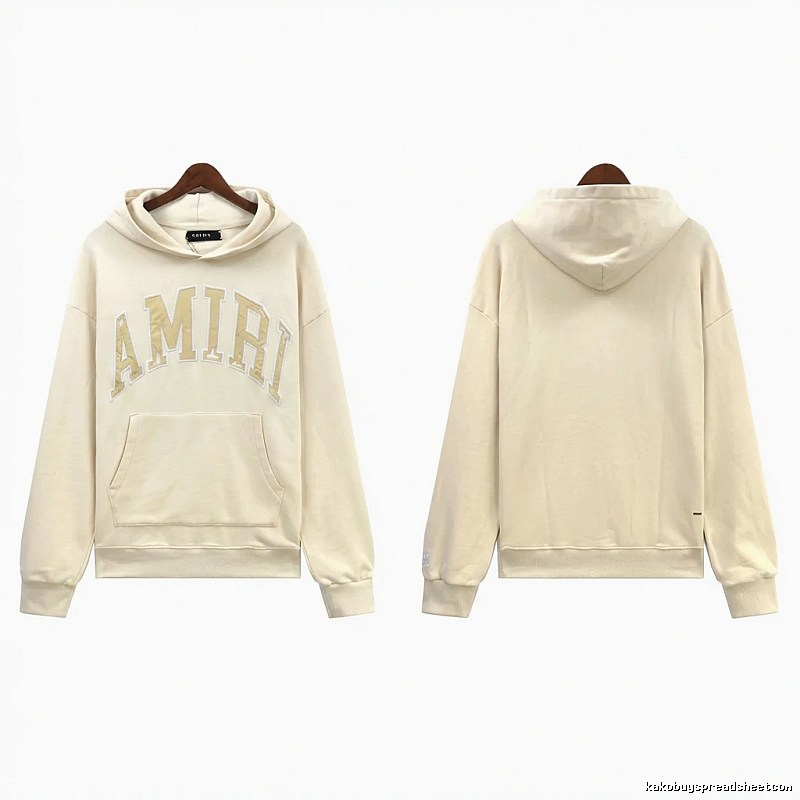 AMIRI Letter Style Off-white Hoodie