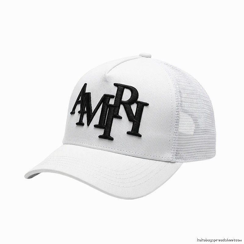 AMIRI Letter Style White Cap