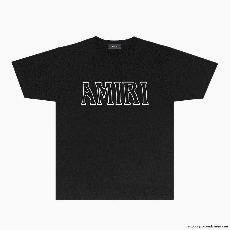 AMIRI minimalist style black T-shirt