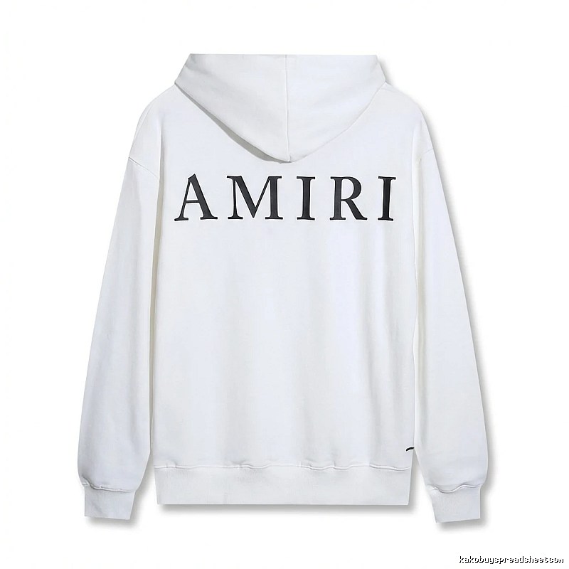 AMIRI minimalist style white hoodie