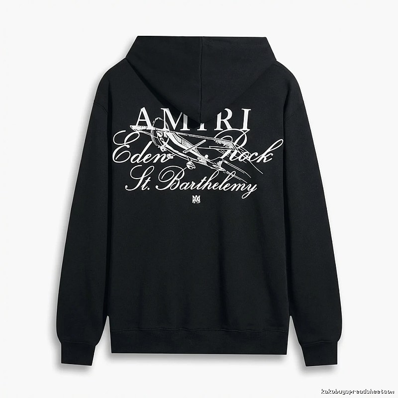 AMIRI Printed Retro Style Black Sweatshirt