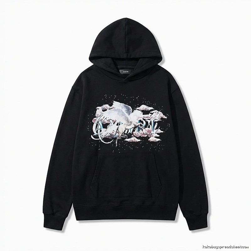 AMIRI Printed Trendy Black Sweatshirt