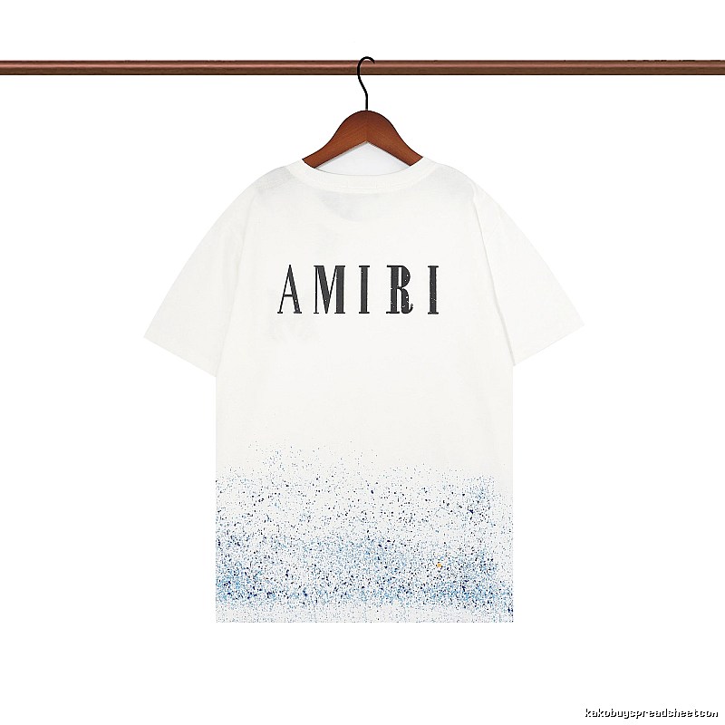 Amiri Relaxed Graphic T-shirt White Blue Amiri with Designer-Inspired Detail