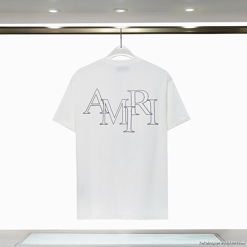 Amiri Relaxed Graphic T-shirt White Blue Amiri with Versatile Design